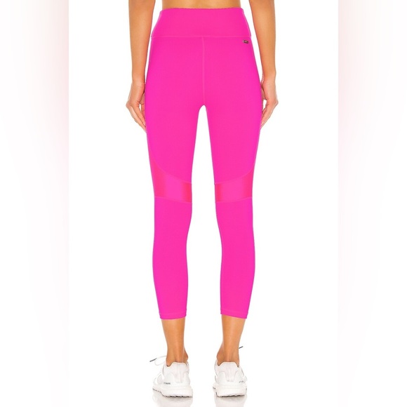 Revolve ALALA Crop Vamp Leggings 7/8 Length High Rise Tights Hot Pink Size S - Picture 14 of 14